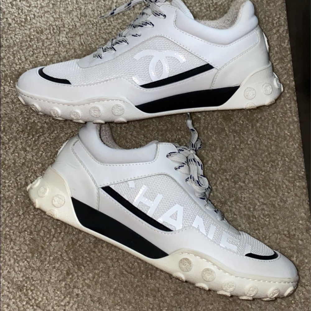 2019 cruise chanel mesh lycra sneakers size 37